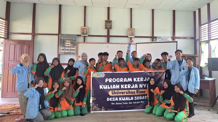 Mahasiswa KKN Unri Gelar Sosialisasi Pencegahan Kekerasan Seksual di SMPN Satu Atap