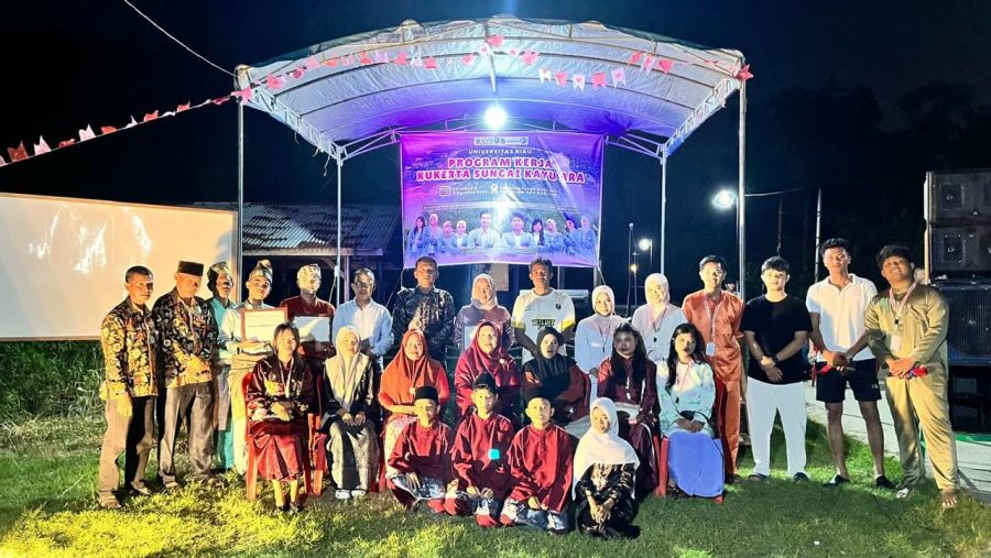 Mahasiswa Kukerta Unri Bangun Kolaborasi Pelestarian Budaya Melayu di Desa Sungai Kayu Ara