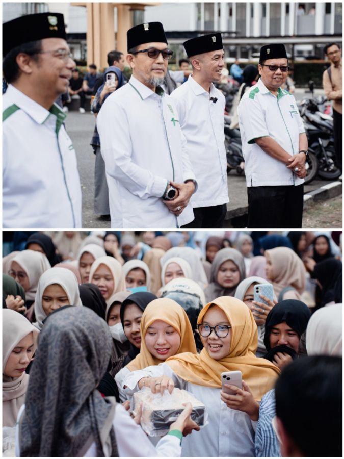 Wujud Kepedulian di Bulan Ramadhan, UIR memberikan 1100 Paket Berbuka Puasa dan Takjil